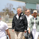 President Donald Trump and first lady Melania Trump arrive on Air Force One at the Muniz Air National Guard Base on Oct. 3, 2017, in Carolina, Puerto Rico. (Joe Raedle/Getty Images)